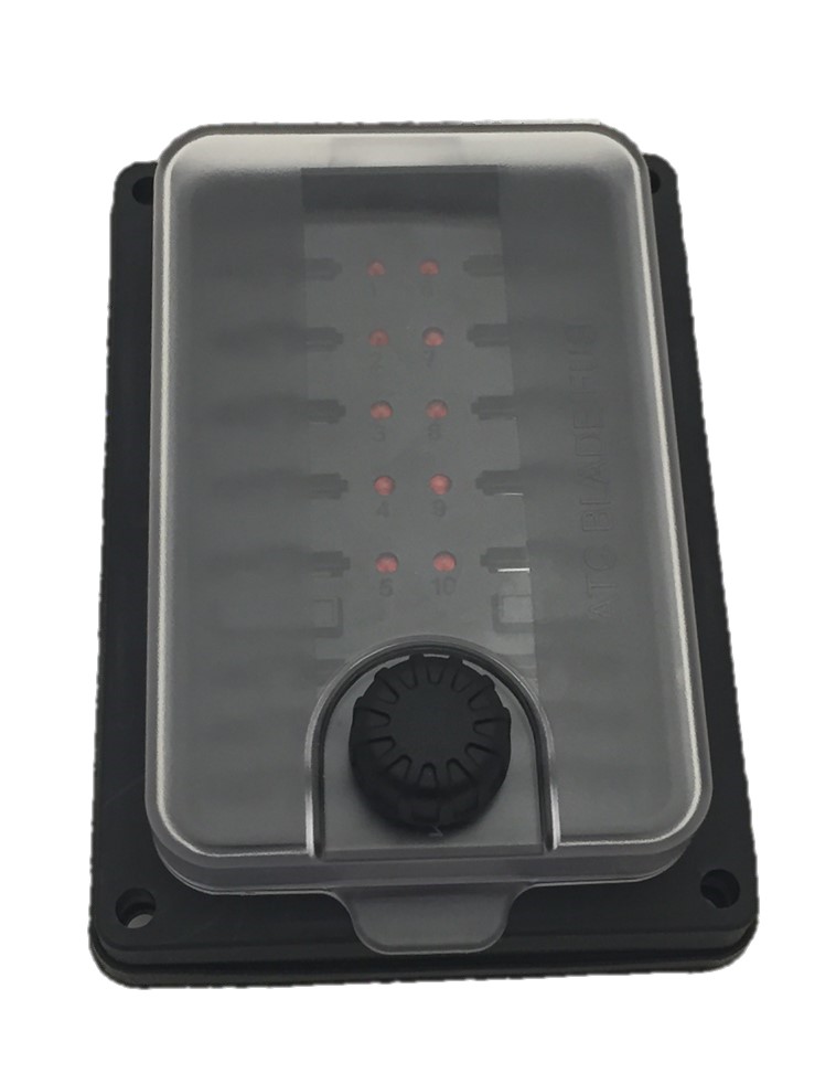 Fuse holder with cover + LED